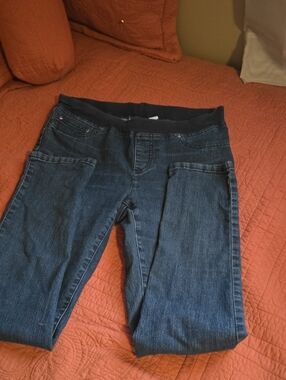 Chico's Dark Blue Jeggings with Stretch Waistband